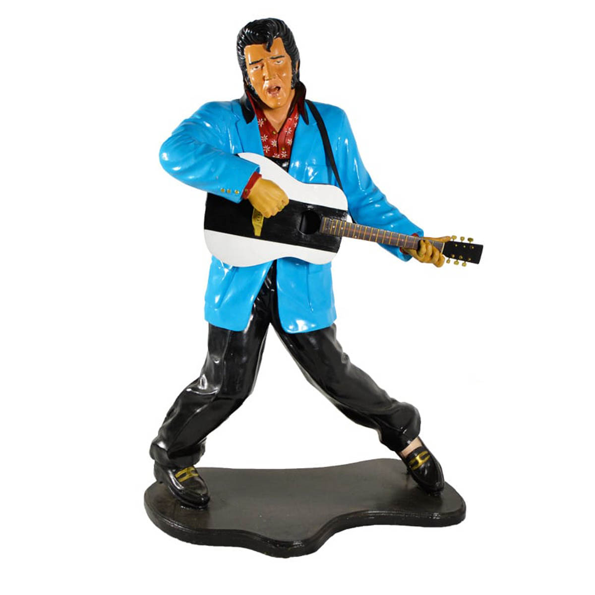 Elvis Statue with Guitar