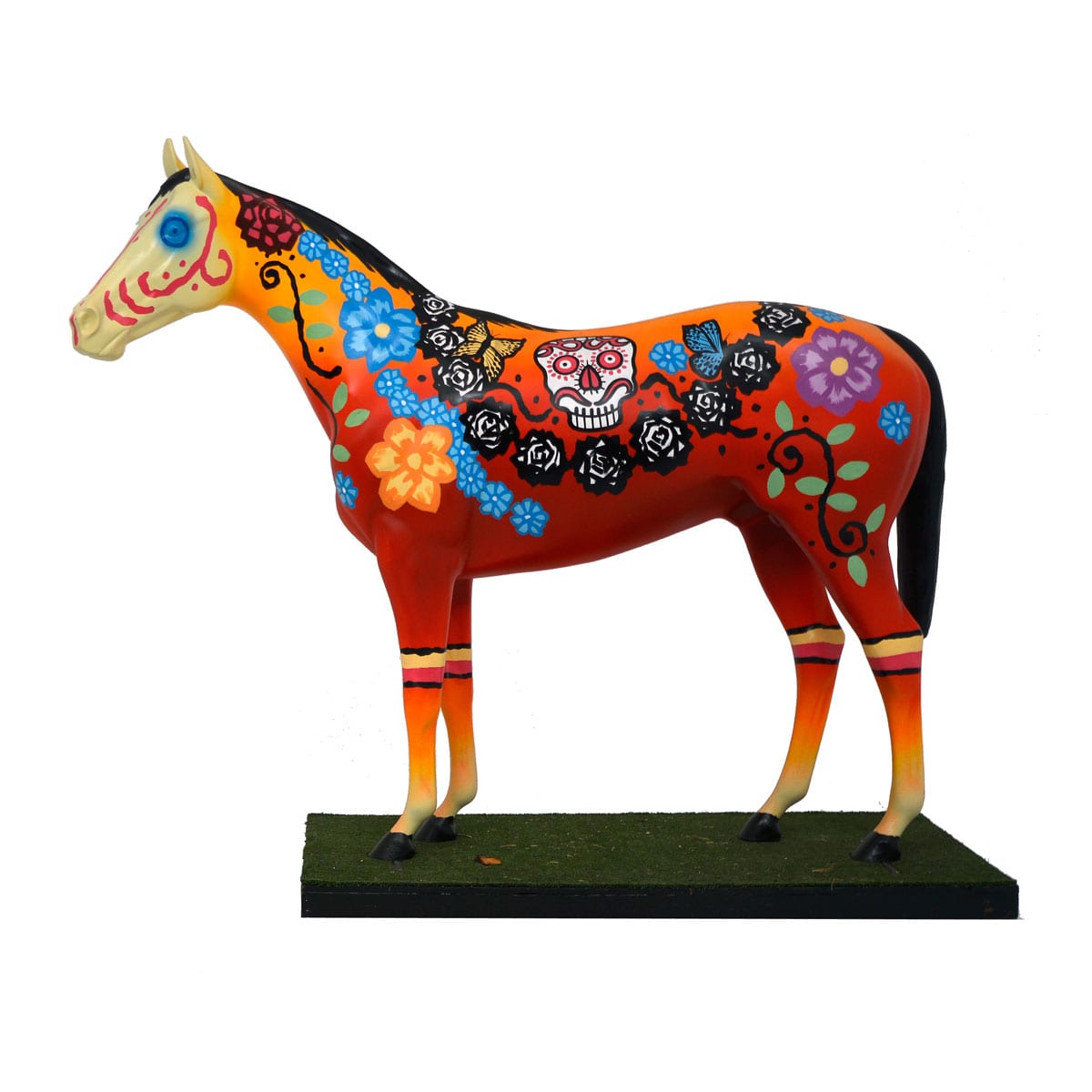 Painted Day of the Dead Mexican Horse