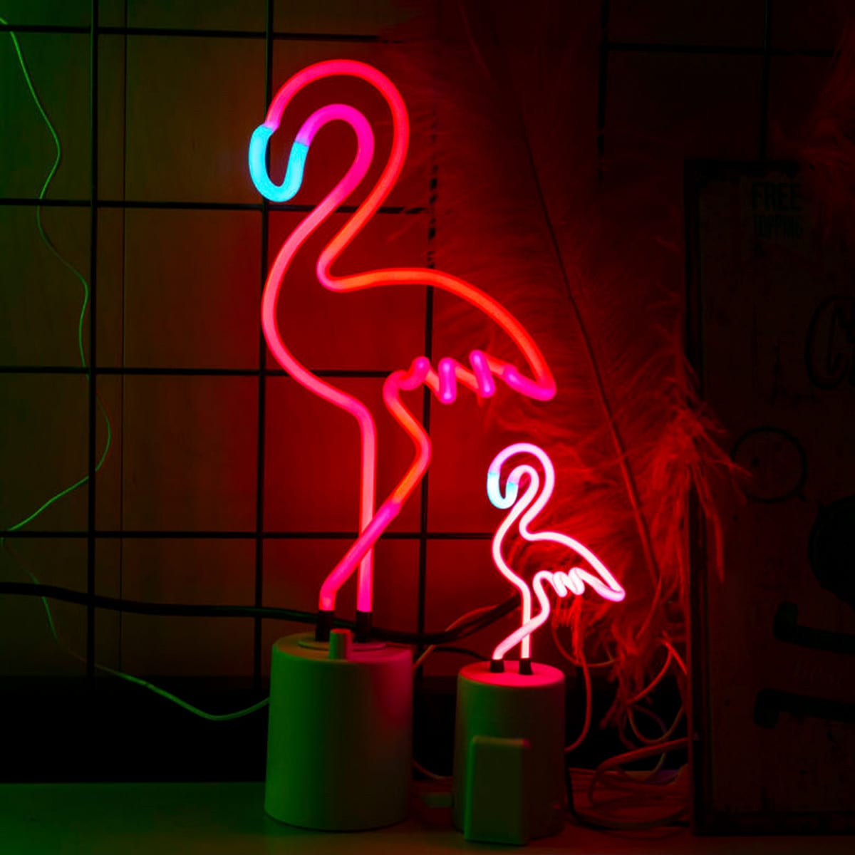 Neon Flamingo Sign