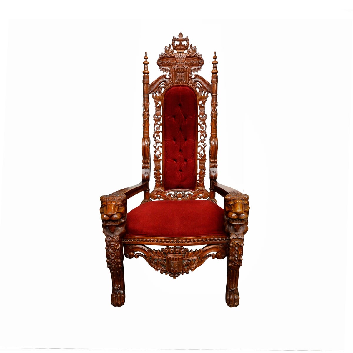 Throne 7 – Ornate Red Cushion Throne